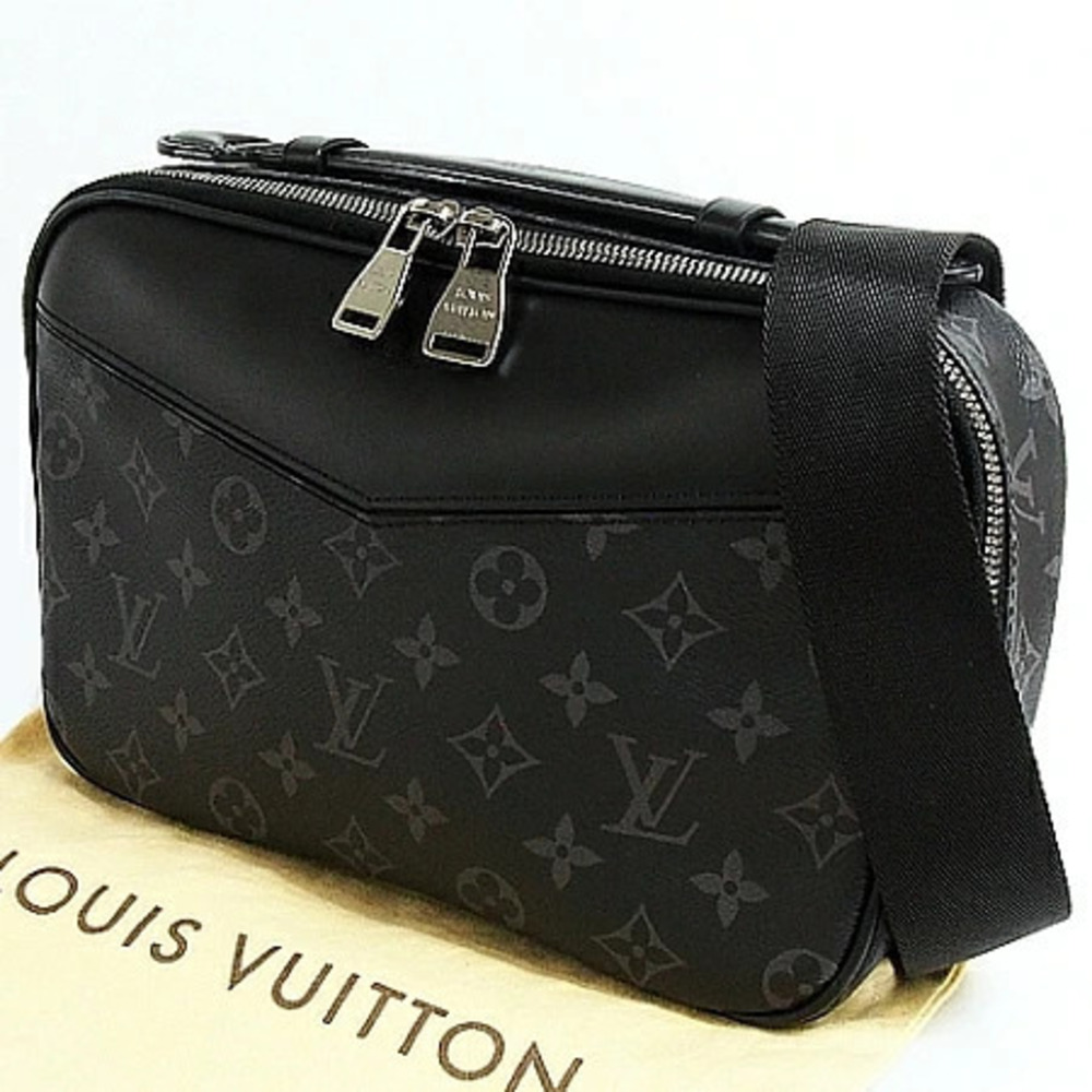 Louis Vuitton Monogram Bum Bag Waist Bag Canvas Leather Eclipse Black